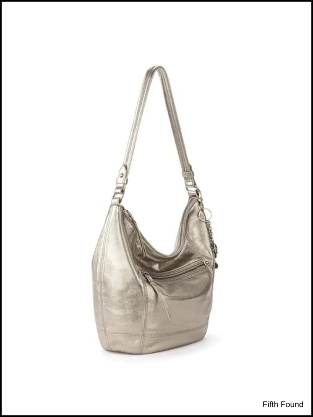 Sequoia Leather Hobo Bag - Large Slouchy Shoulder Purse, Zip Pocket